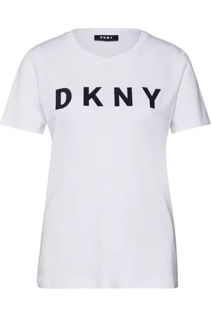 DKNY Damen Kurze Ärmel - Shirts 'FOUNDATION - S/S LOGO TEE