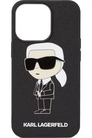 Karl Lagerfeld Damen Handy - Smartphonehülle 'Ikonik 2.0 iPhone 13 Pro