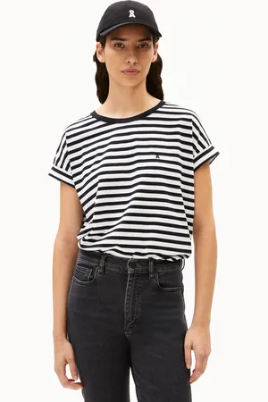 Armedangels IDAARA STRIPES Loose Fit T-Shirt - (L)