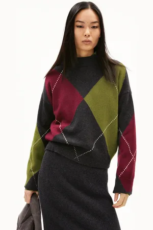 Armedangels AAELGIAS ARGYLE Loose Fit Strickpullover - (M)