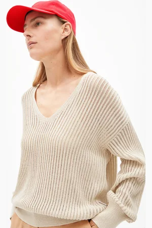 Armedangels RABEAA CROCHET LINO Loose Fit Strickpullover - (L)
