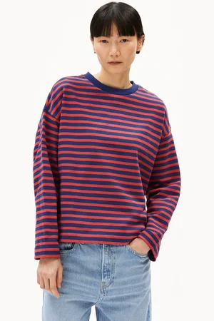 Armedangels FRANKAA MAARLEN STRIPE Oversized Fit Sweatshirt - (L)