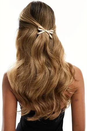 ASOS Barrette hair clip with bow detail in tone