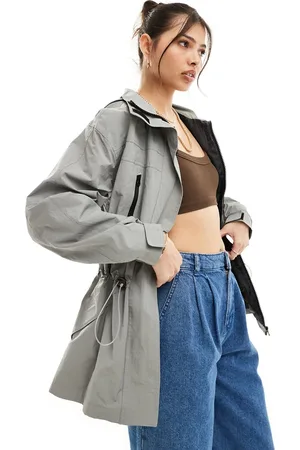 ASOS Multi pocket hiking jacket in grey
