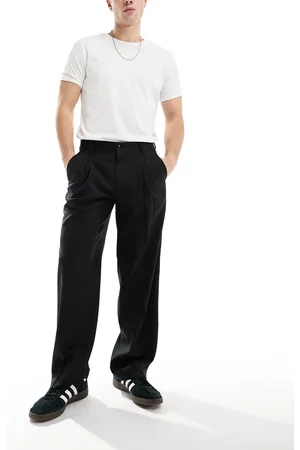 JACK & JONES Wide leg pleat front smart trouser in
