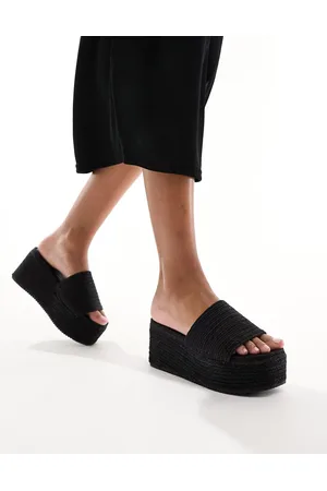 South Beach Platform espadrille mules sandals in