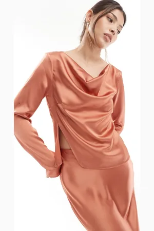 ASOS Long sleeve top with vent back co-ord in