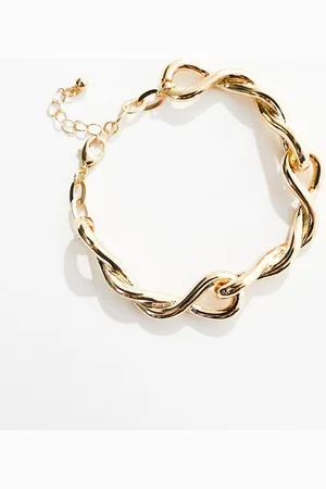 ASOS Bracelet with twisted chain design in tone