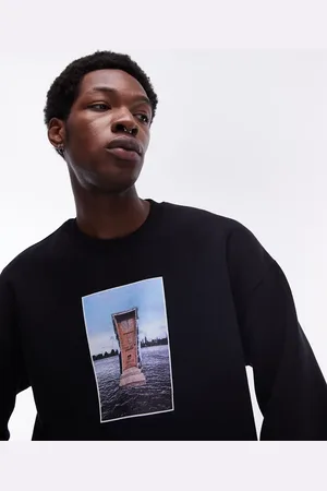 Topman Oversized fit sweatshirt with New York photographic print in