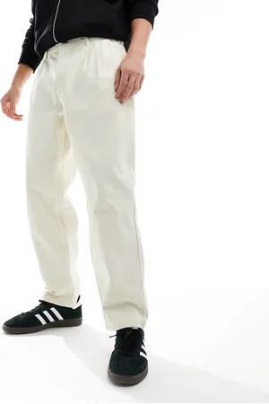 Obey Unbleached straight carpenter trouser in off