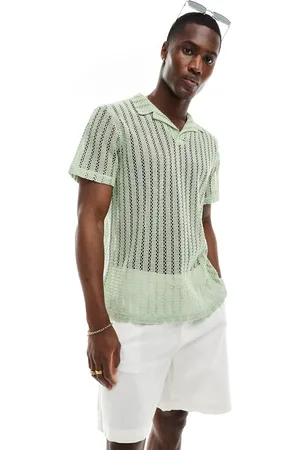 ASOS Polo in crochet fabric