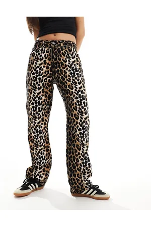 ASOS 90s Straight jean in leopard print