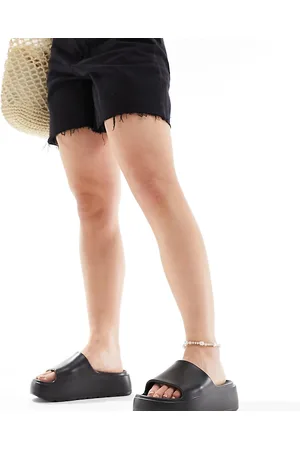 ASOS Wide Fit Freedom cleated flatform slider in
