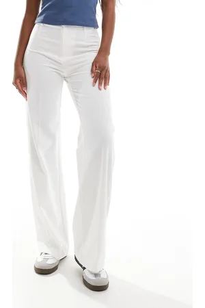 Bershka High waisted tailored trousers in