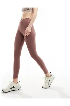 Nike Nike One Training Dri-Fit high rise 7/8 leggings in smokey mauve