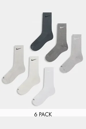 Nike Everyday Cushioned Plus 6 pack trainer socks in