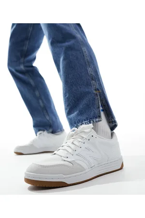 New Balance 480 trainers with gum sole in