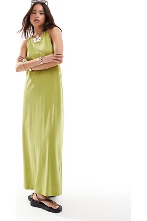 ASOS Twist back column midi dress in