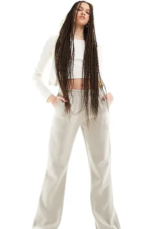 Kaiia Tall wide leg joggers in stone