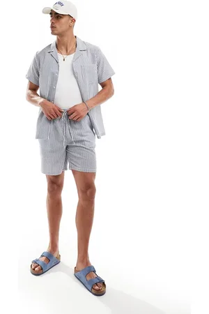 South Beach Seersucker beach short co-ord in