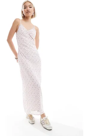 Daisy Street Vintage ditsy cami midaxi dress in light