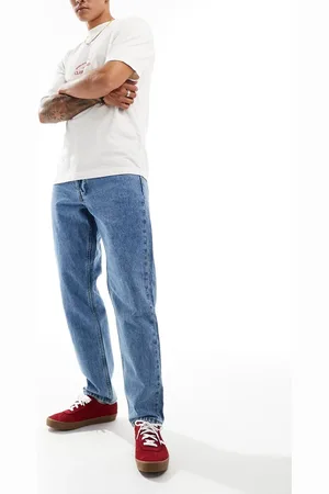 Only & Sons Tye loose tapered fit jeans in light wash