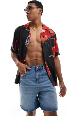 ASOS Relaxed revere shirt in ladybird print