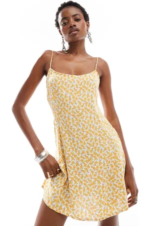 Motel Alvary cosmos floral print mini swing dress in