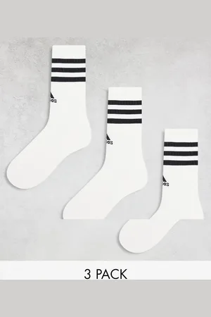 adidas Adidas Training 3 pack three stripe socks in