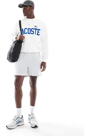 ASOS Short in blue and white seersucker stripe