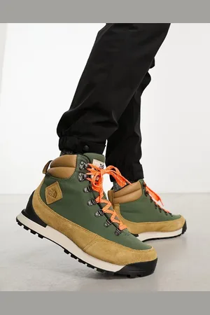 The North Face Back-To-Berkeley IV waterproof hiking boots in khaki and stone