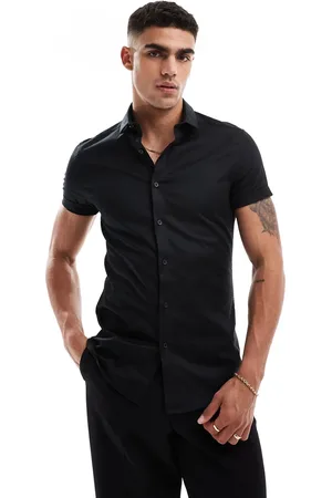 ASOS Skinny fit royal oxford shirt with cutaway collar in