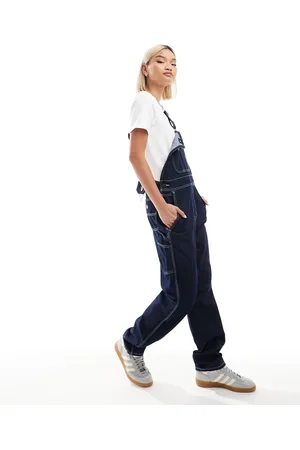 Dickies Classic denim dungarees in dark