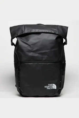 The North Face Base Camp Voyager roll top logo backpack in