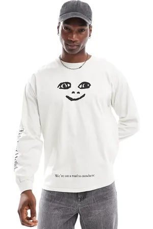 Basic Pleasure Mode Talking heads smile long sleeve tshirt in
