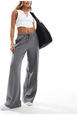 Stradivarius Soft touch front seam jogger in dark