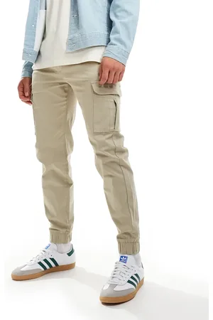 Bershka Cargo trouser in sand