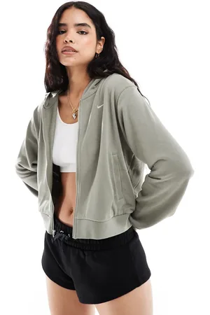 Nike French Terry zip through hoodie in
