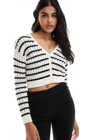 Cotton On Cotton On its a match v neck stripe knit cardigan