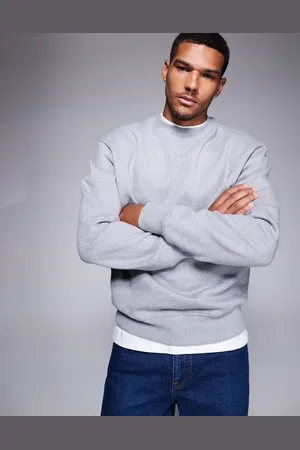 ASOS Premium heavyweight oversized sweatshirt 400gsm in marl