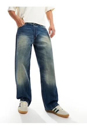Weekday Sphere low waist loose fit jeans in streaky wash