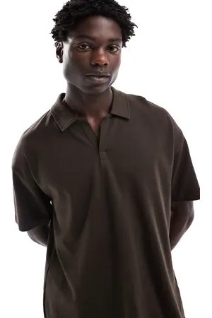 New Look Revere polo shirt in dark