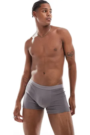 ASOS Capsule collection rib trunk in charcoal