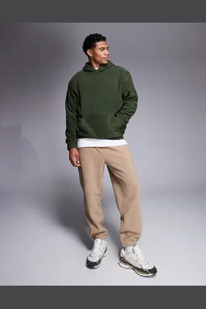 ASOS Tapered fleece joggers in