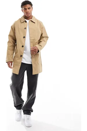 JACK & JONES Water repellant mac in camel