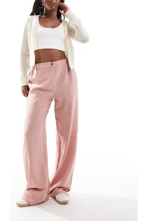 Reclaimed Wide leg mensy tailored trouser in