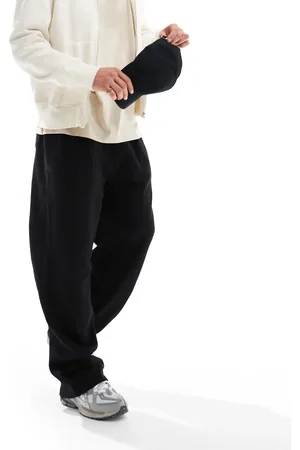 ASOS Wide leg joggers with front pleat in