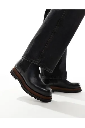 ASOS Chelsea boot in with double stacked sole