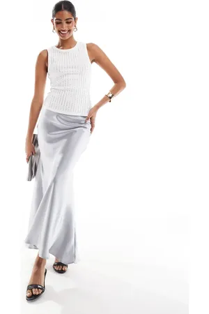 Threadbare Maxi satin skirt