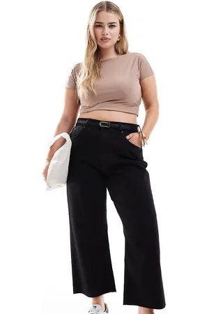 ASOS ASOS DESIGN Curve cropped comfort stretch straight leg jean in clean